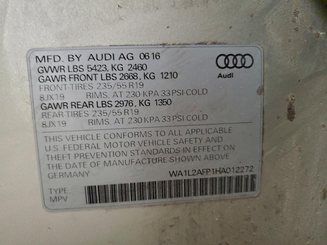 2017 AUDI Q5 PREMIUM PLUS photo 13
