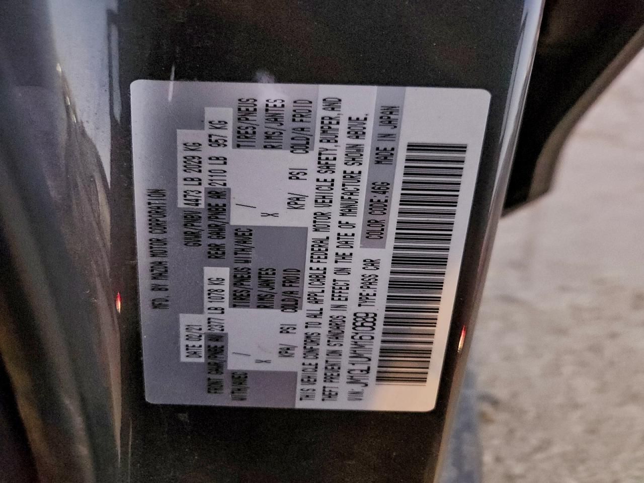 2021 MAZDA 6 SPORT photo 13
