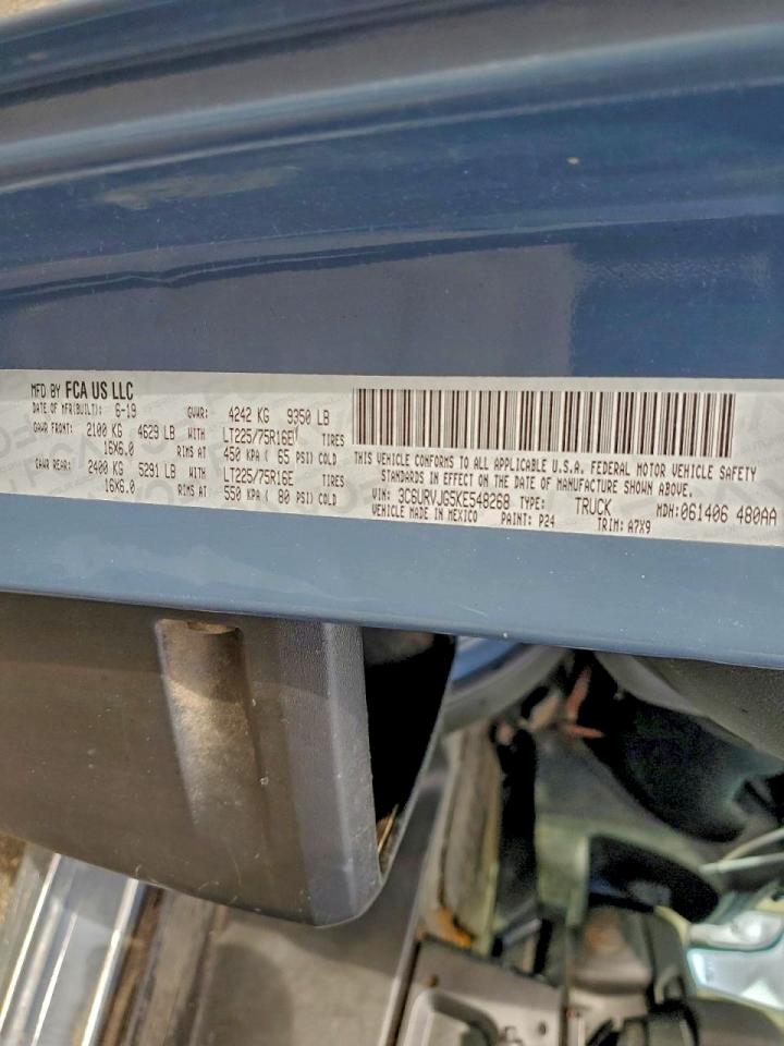 2019 RAM PROMASTER 3500 DELIVERY VAN photo 13