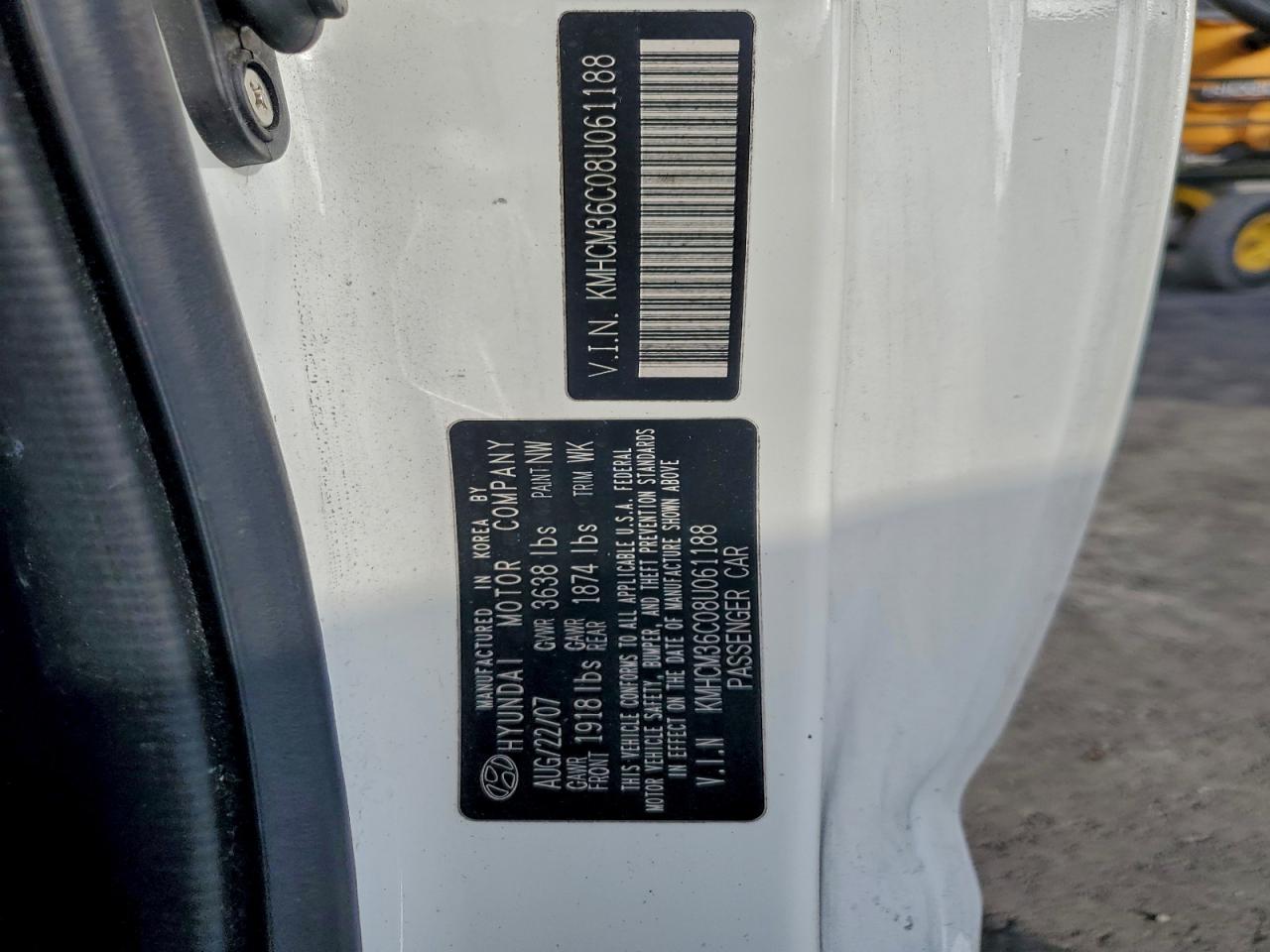 2008 HYUNDAI ACCENT GS photo 12