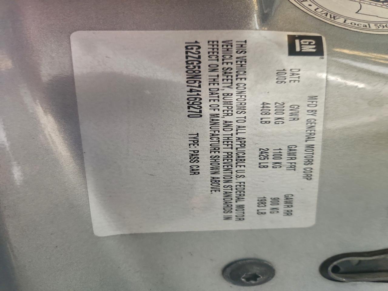 2007 PONTIAC G6 BASE photo 12