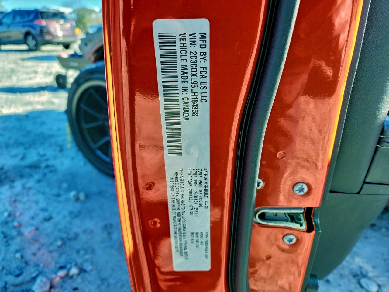 2020 DODGE CHARGER SRT HELLCAT photo 12