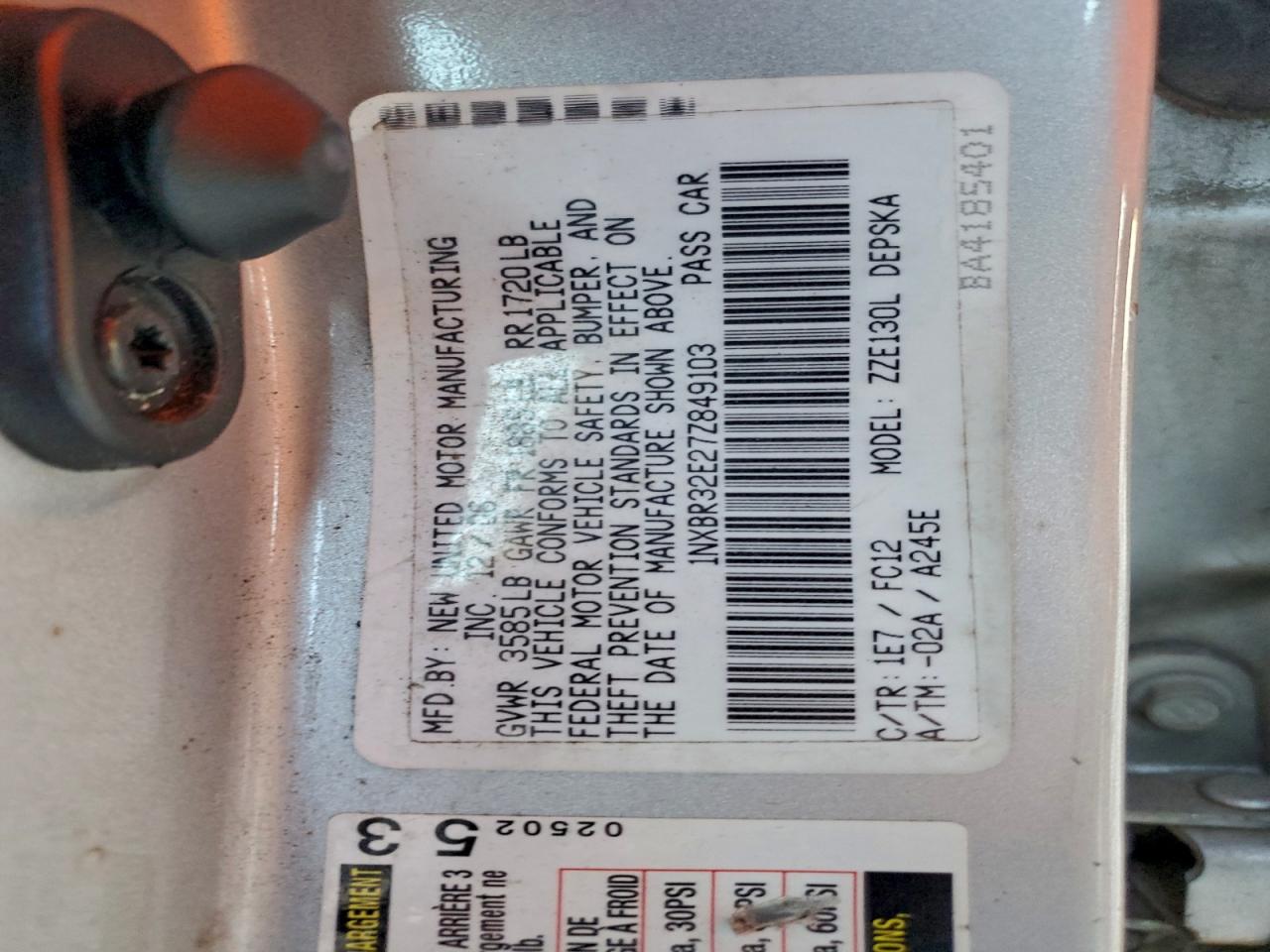 2007 TOYOTA COROLLA CE photo 13