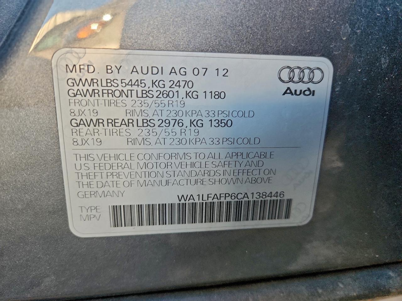 2012 AUDI Q5 PREMIUM PLUS photo 23