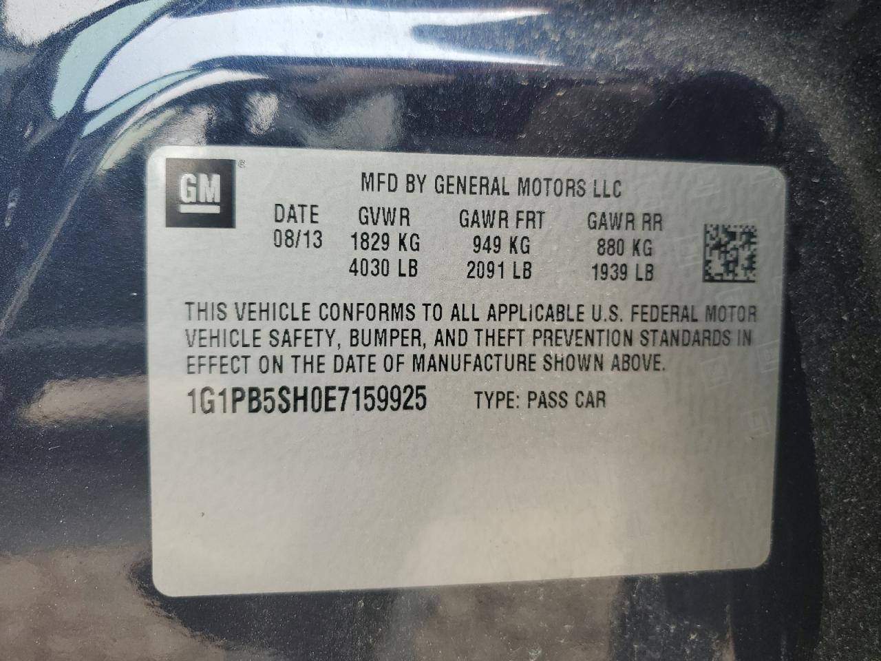 2014 CHEVROLET CRUZE LS photo 12