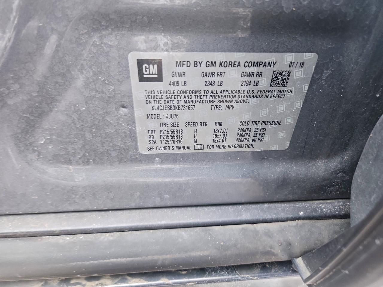 2019 BUICK ENCORE PREFERRED photo 49
