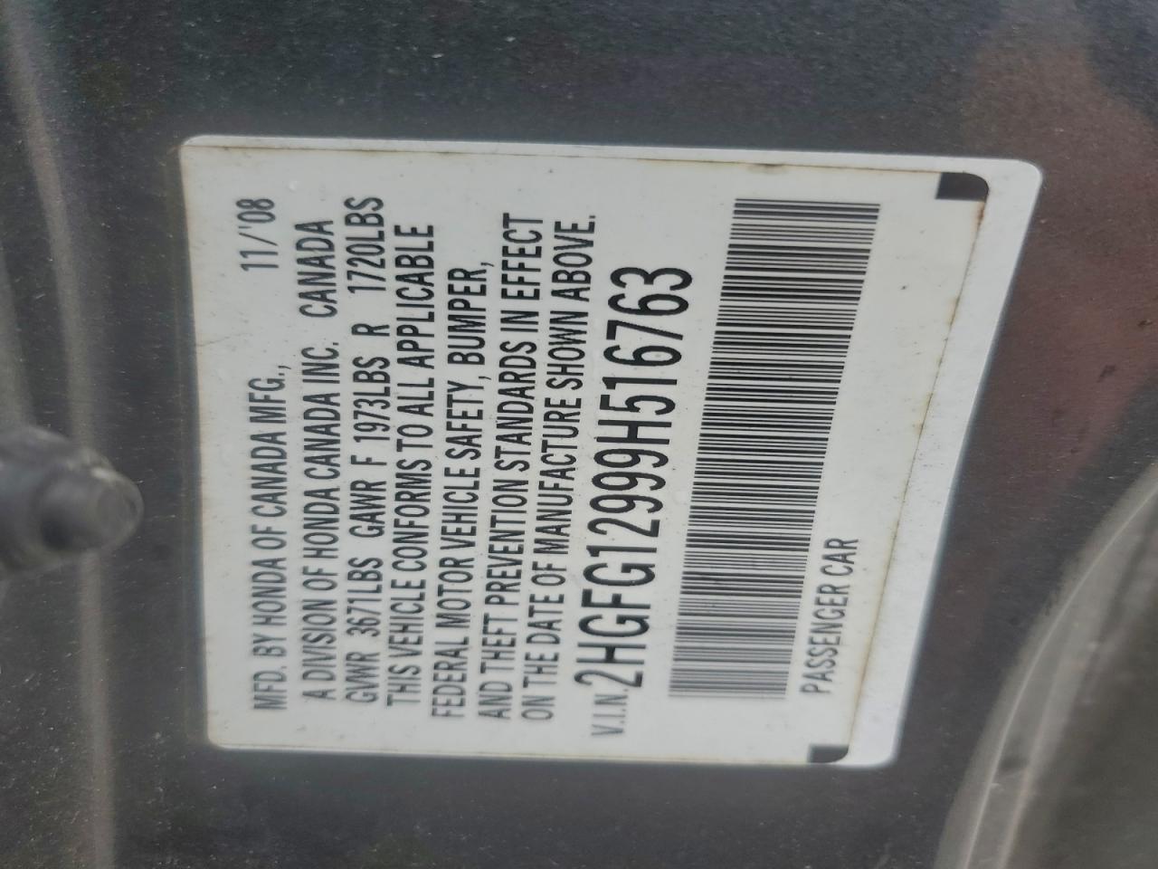 2009 HONDA CIVIC EXL photo 23