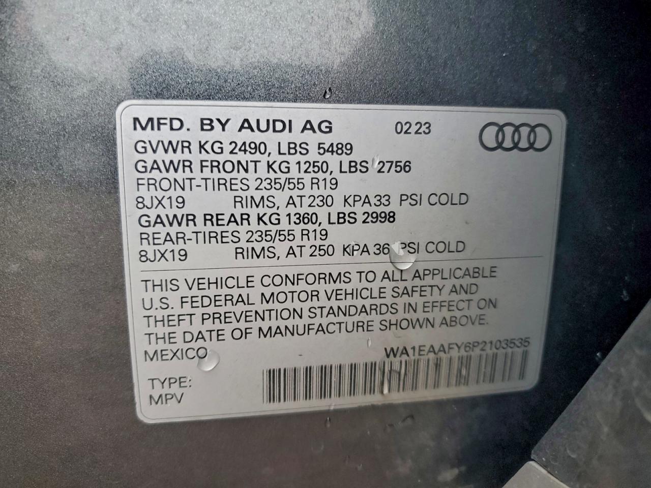 2023 AUDI Q5 PREMIUM PLUS 45 photo 12