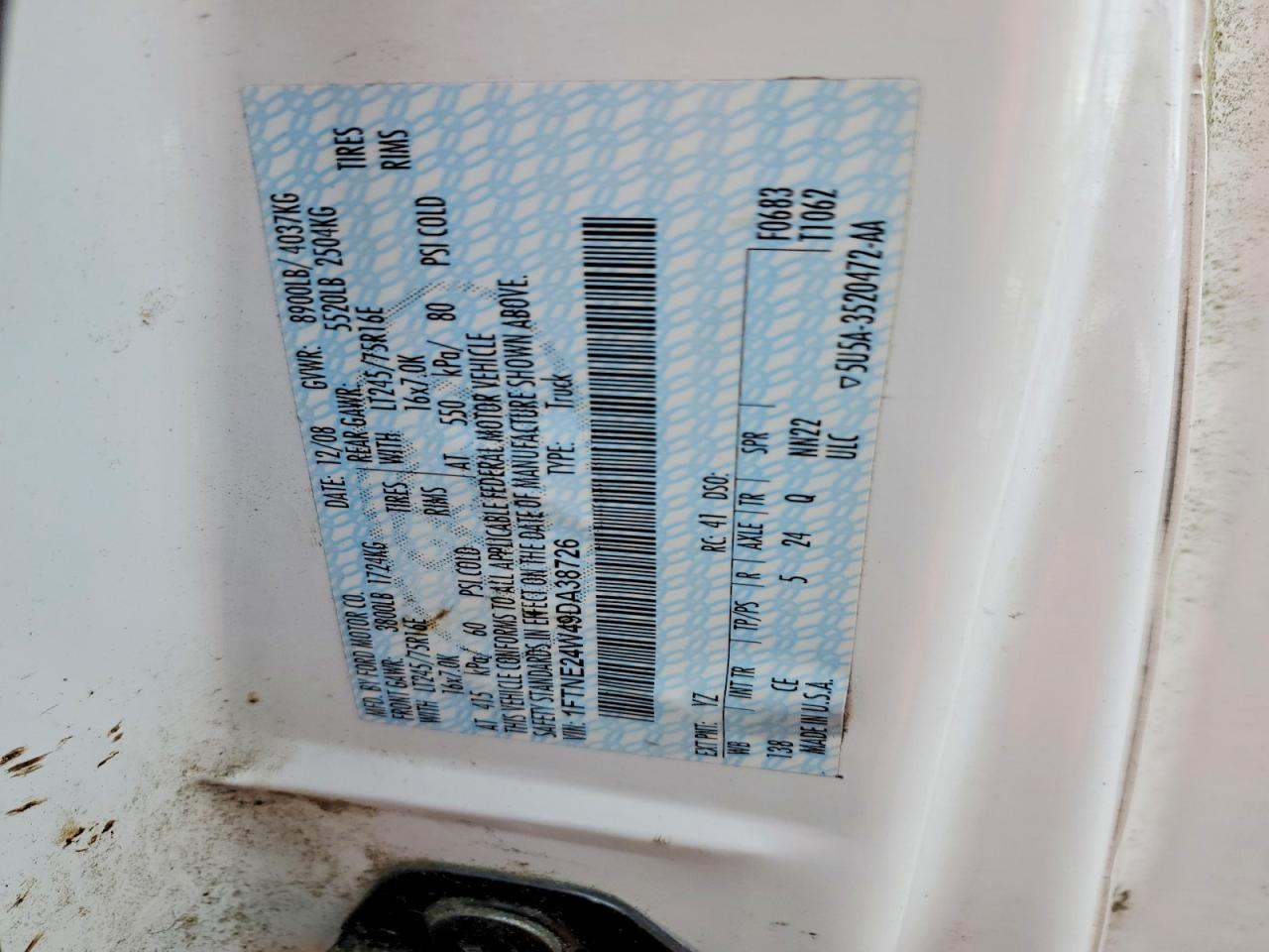 2009 FORD ECONOLINE E250 VAN photo 49