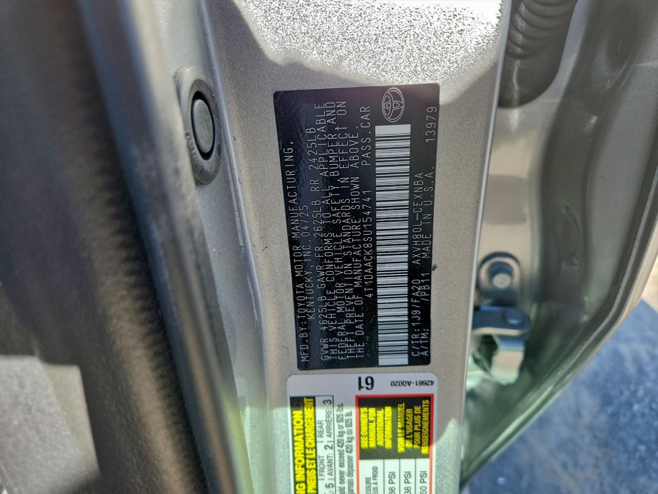 2025 TOYOTA CAMRY XSE photo 25