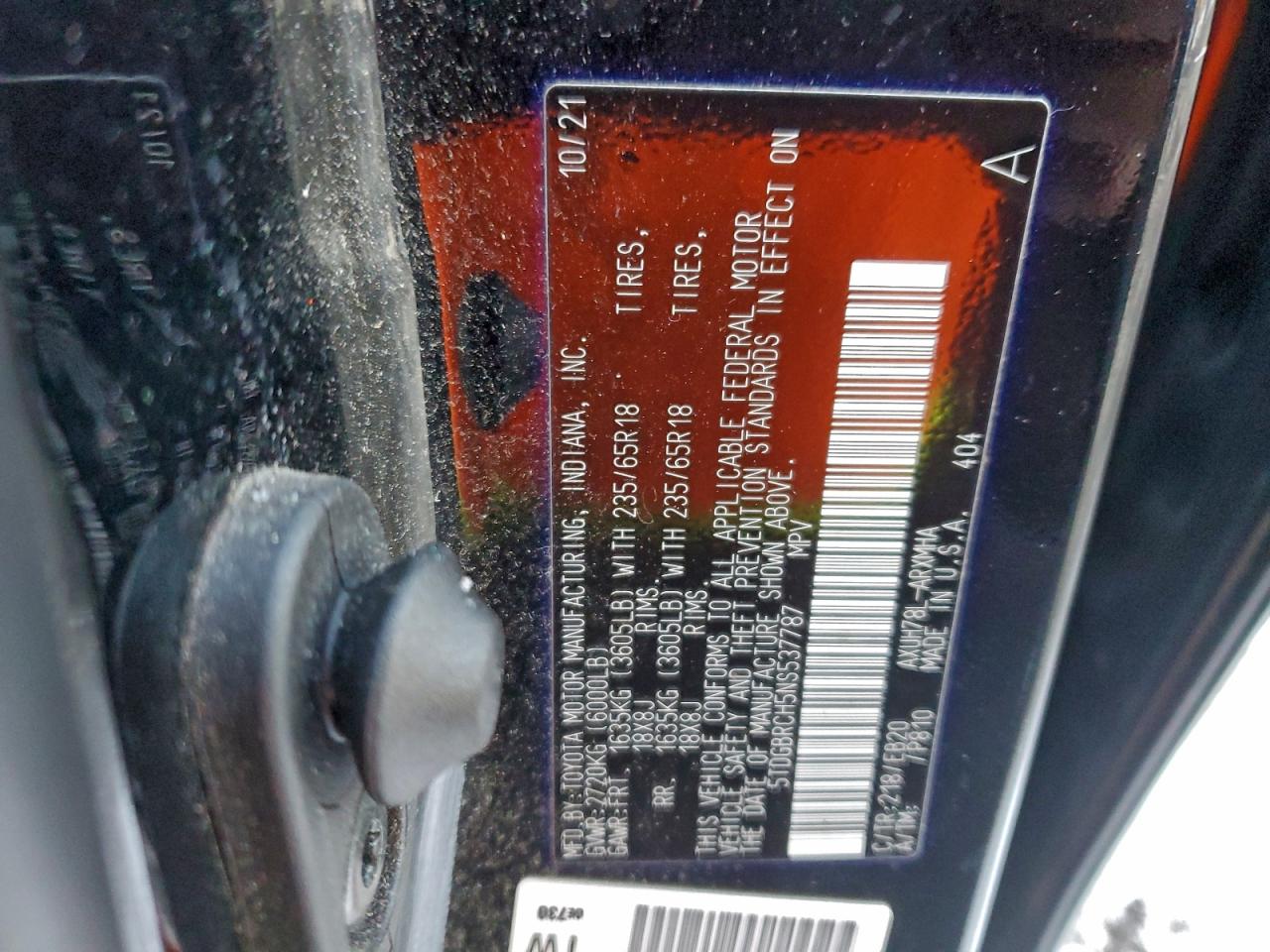 2022 TOYOTA HIGHLANDER HYBRID XLE photo 13