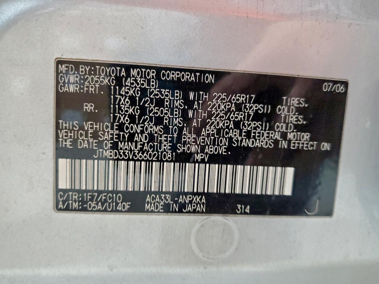 2006 TOYOTA RAV4 photo 25