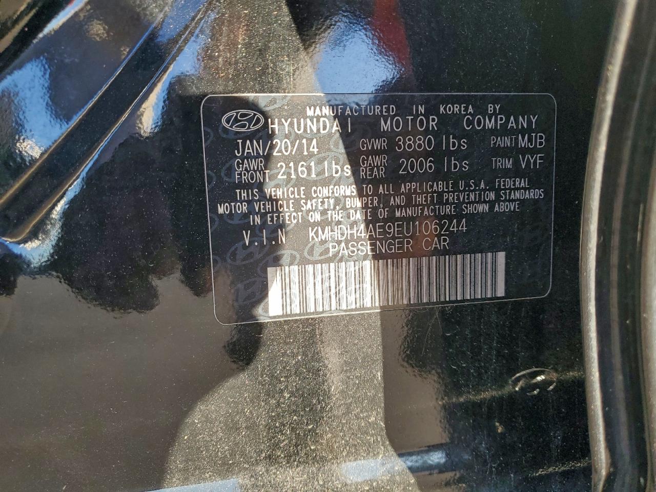 2014 HYUNDAI ELANTRA SE photo 12