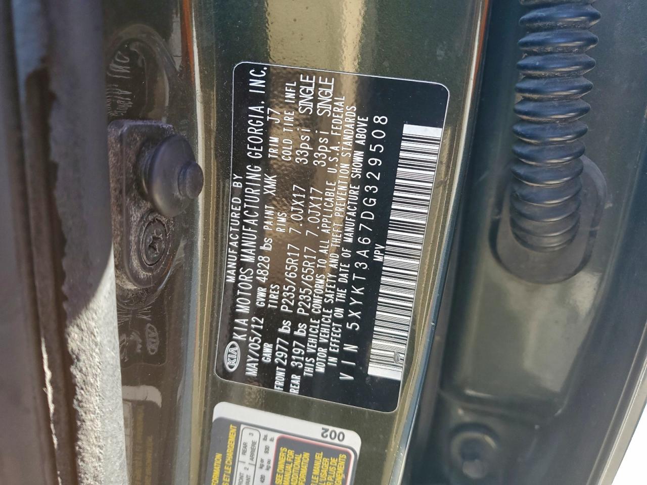 2013 KIA SORENTO LX photo 37