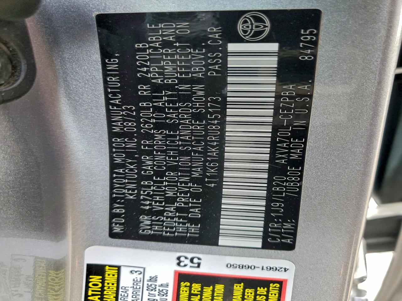 2024 TOYOTA CAMRY XSE photo 25