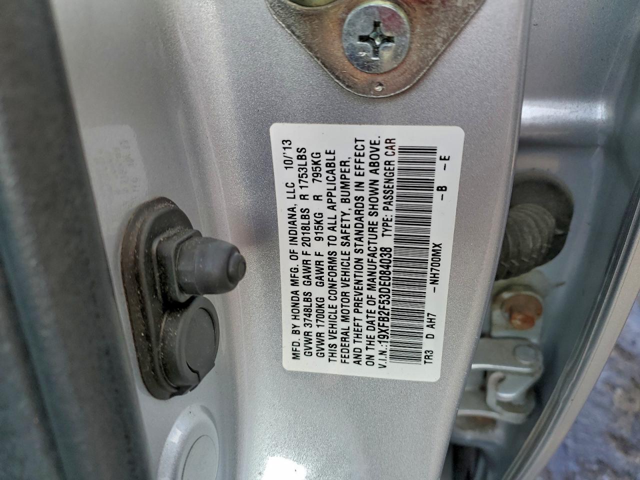 2013 HONDA CIVIC LX photo 23