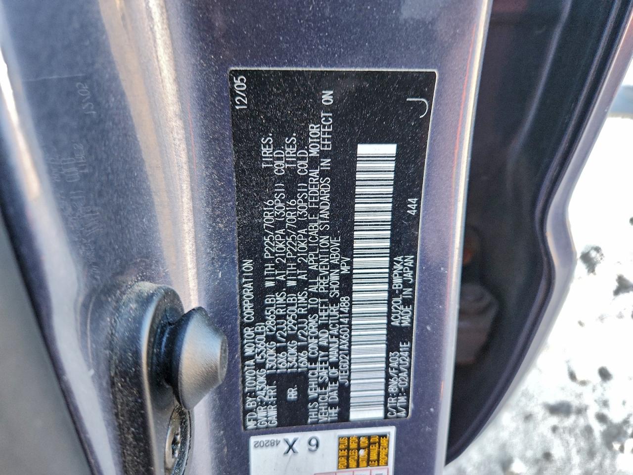 2006 TOYOTA HIGHLANDER photo 25