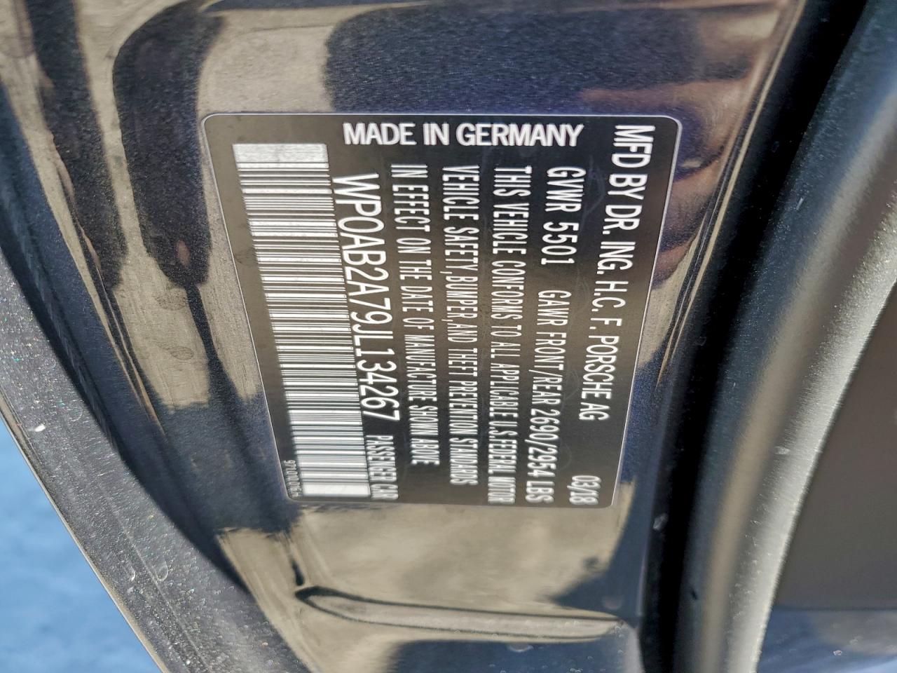 2018 PORSCHE PANAMERA 4S photo 12