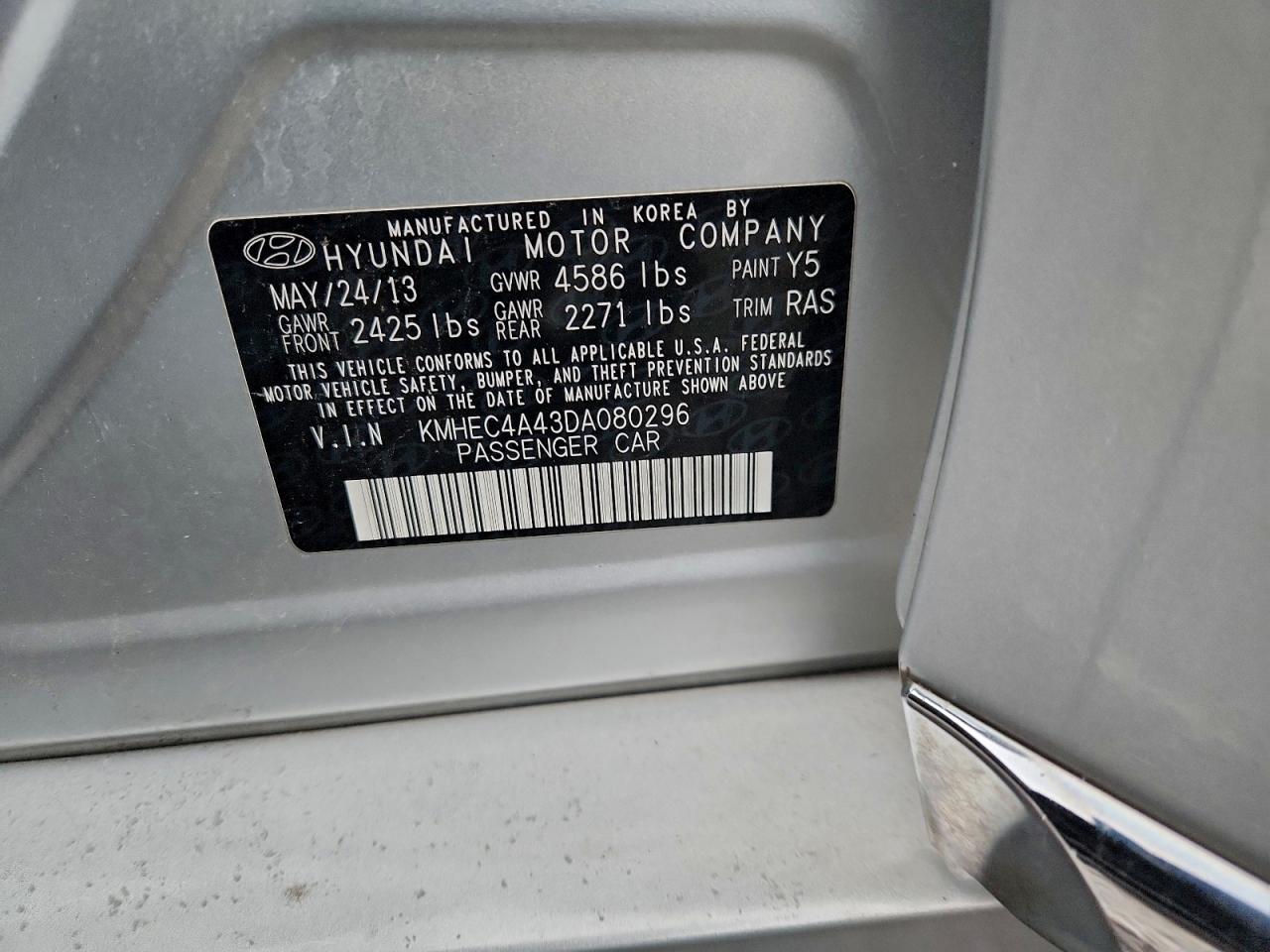 2013 HYUNDAI SONATA HYBRID photo 12