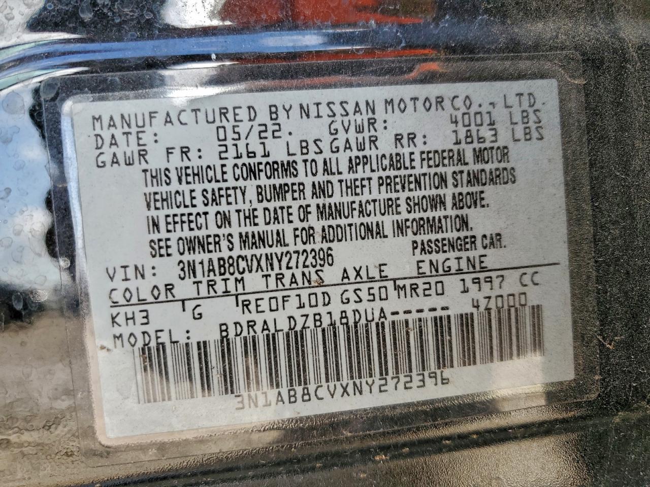 2022 NISSAN SENTRA SV photo 23