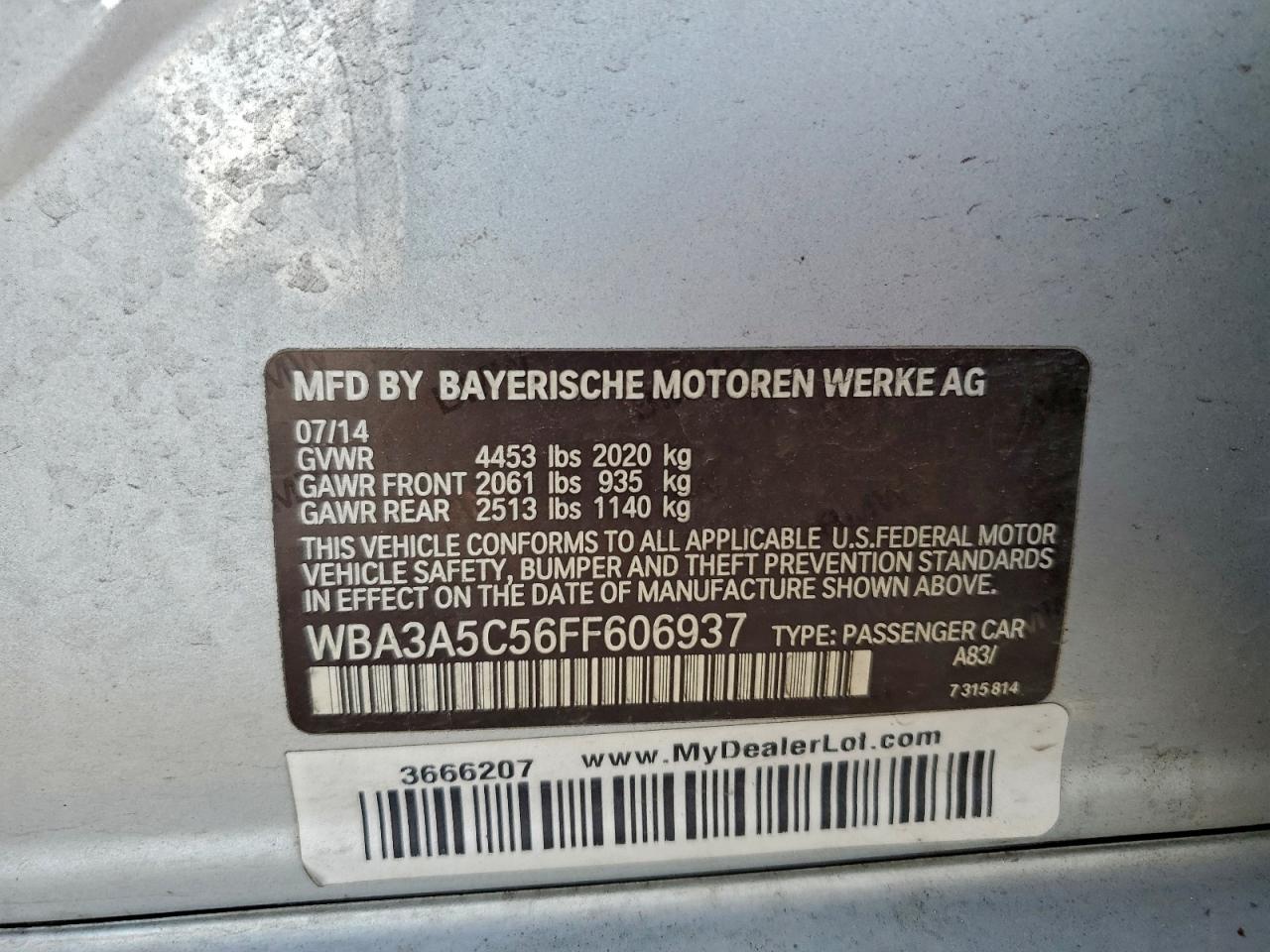 2015 BMW 328 I photo 37