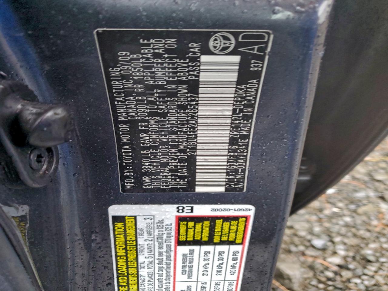2010 TOYOTA COROLLA BASE photo 12