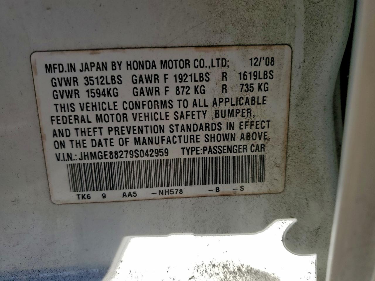 2009 HONDA FIT photo 12