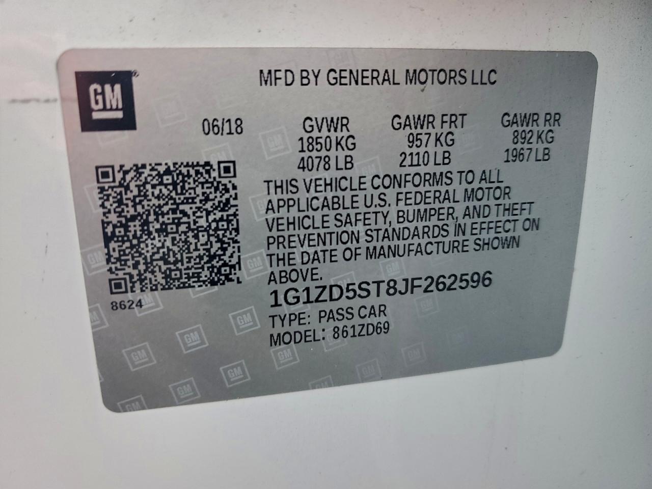 2018 CHEVROLET MALIBU LT photo 13