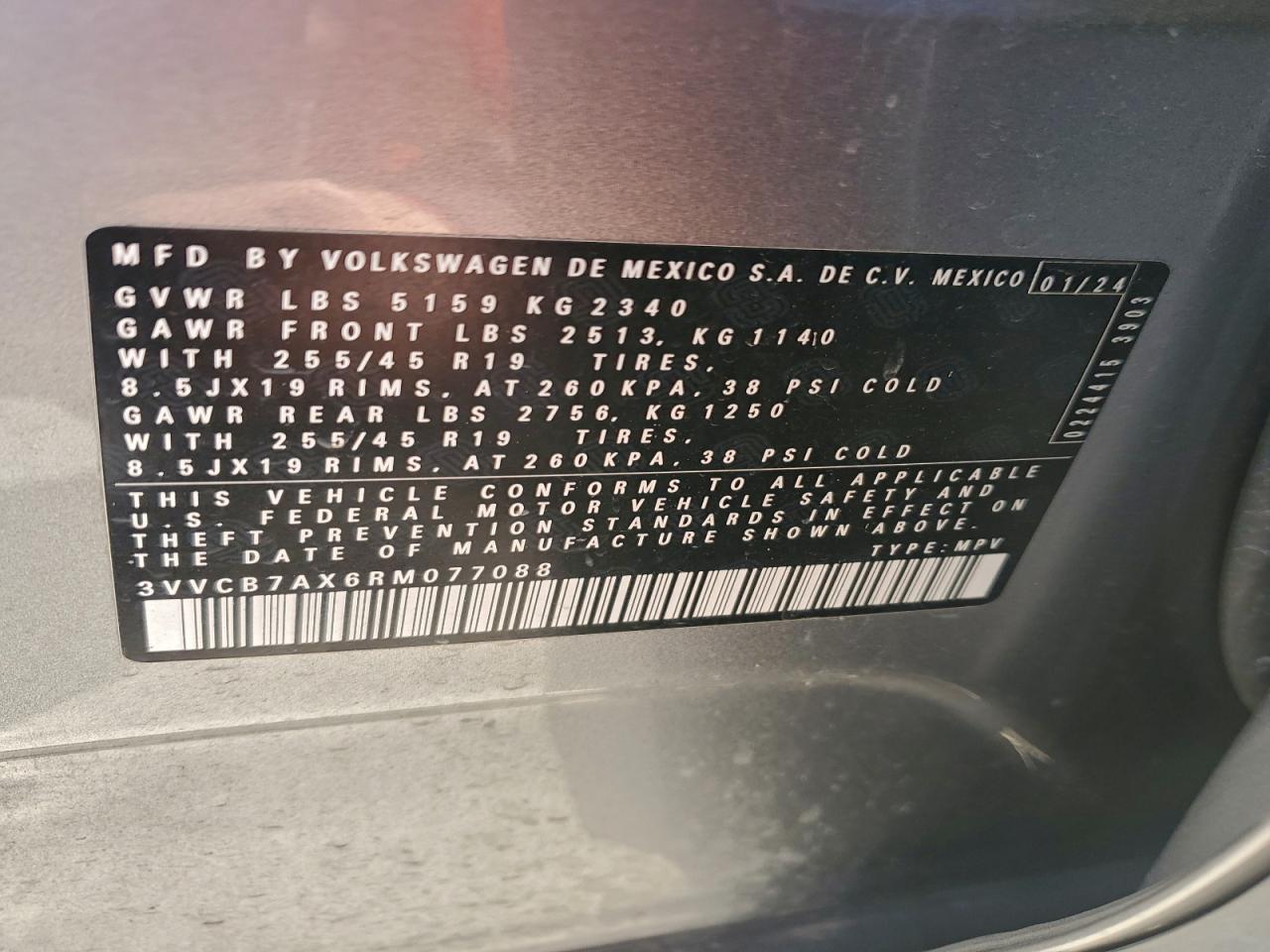 2024 VOLKSWAGEN TIGUAN SE R-LINE BLACK photo 13