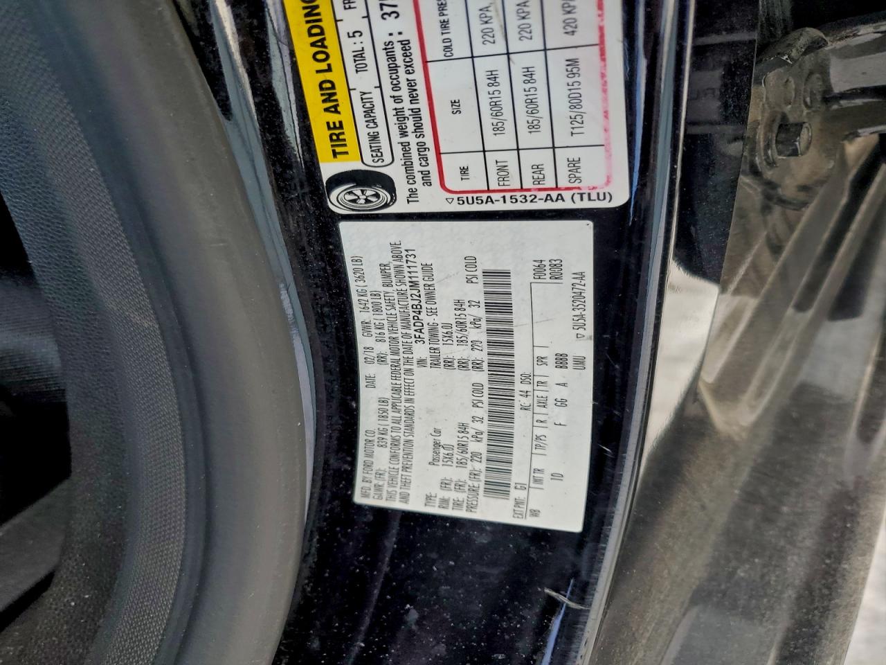2018 FORD FIESTA SE photo 12