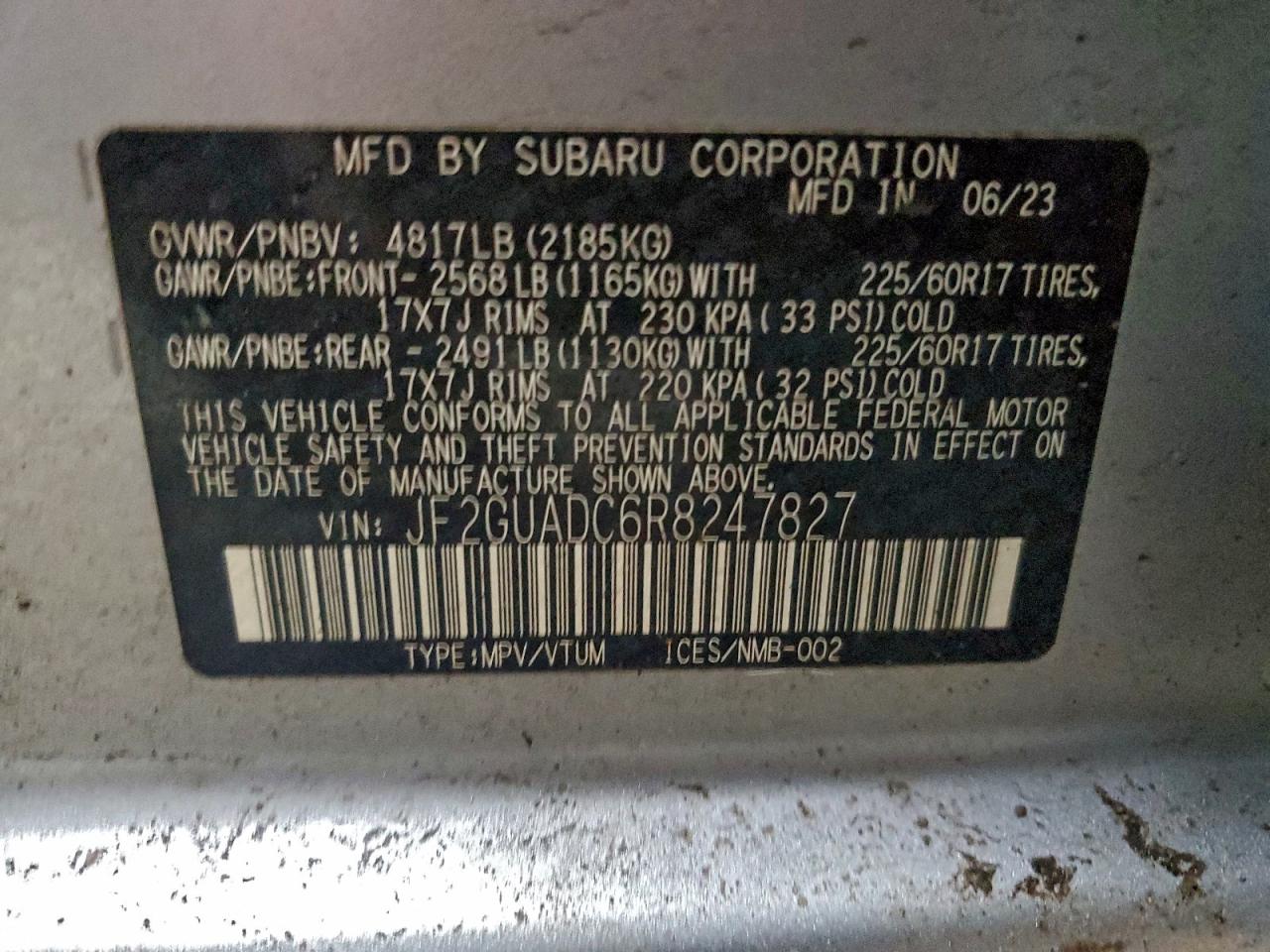 2024 SUBARU CROSSTREK PREMIUM photo 13