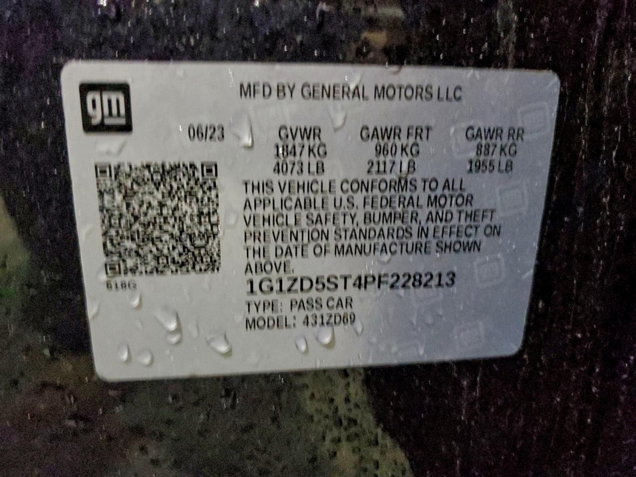 2023 CHEVROLET MALIBU LT photo 13