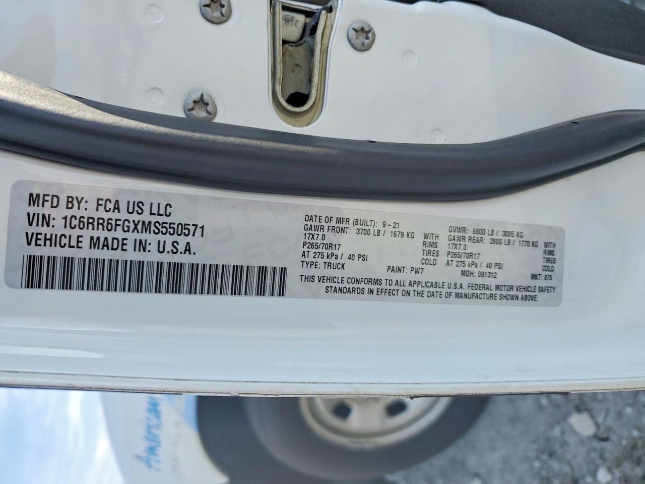 2021 RAM 1500 CLASSIC TRADESMAN photo 12
