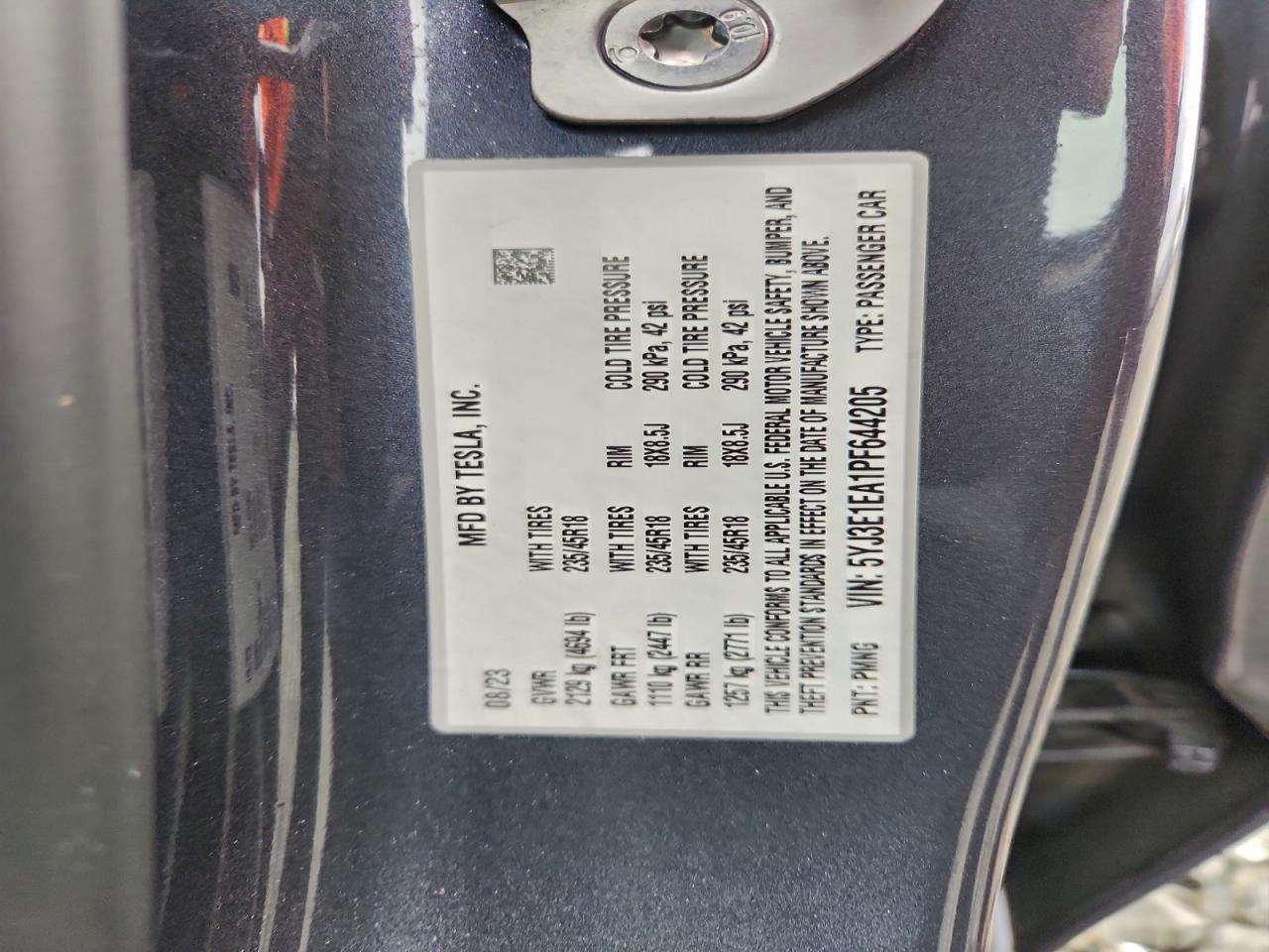 2023 TESLA MODEL 3 photo 25