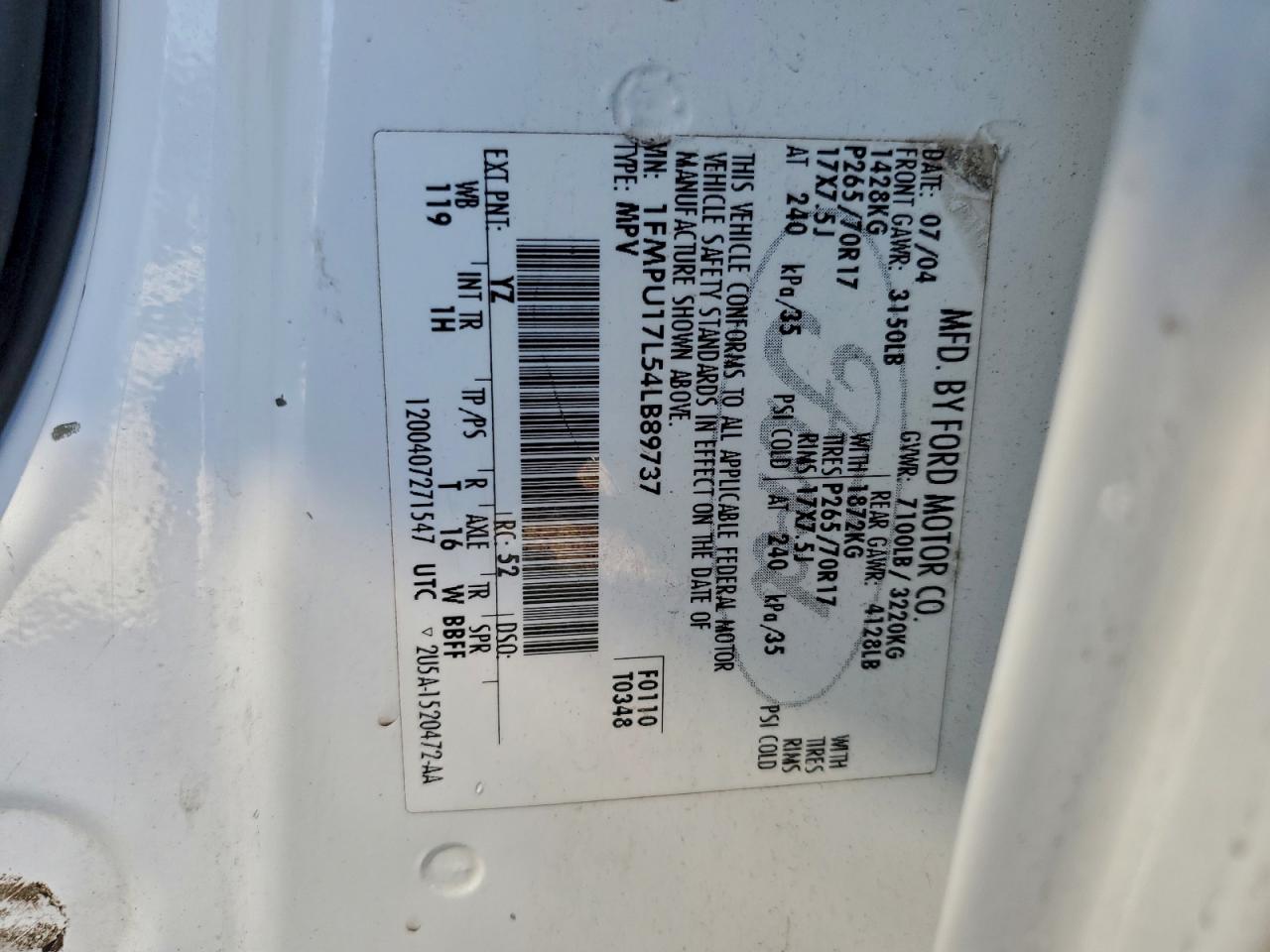 2004 FORD EXPEDITION EDDIE BAUER photo 13