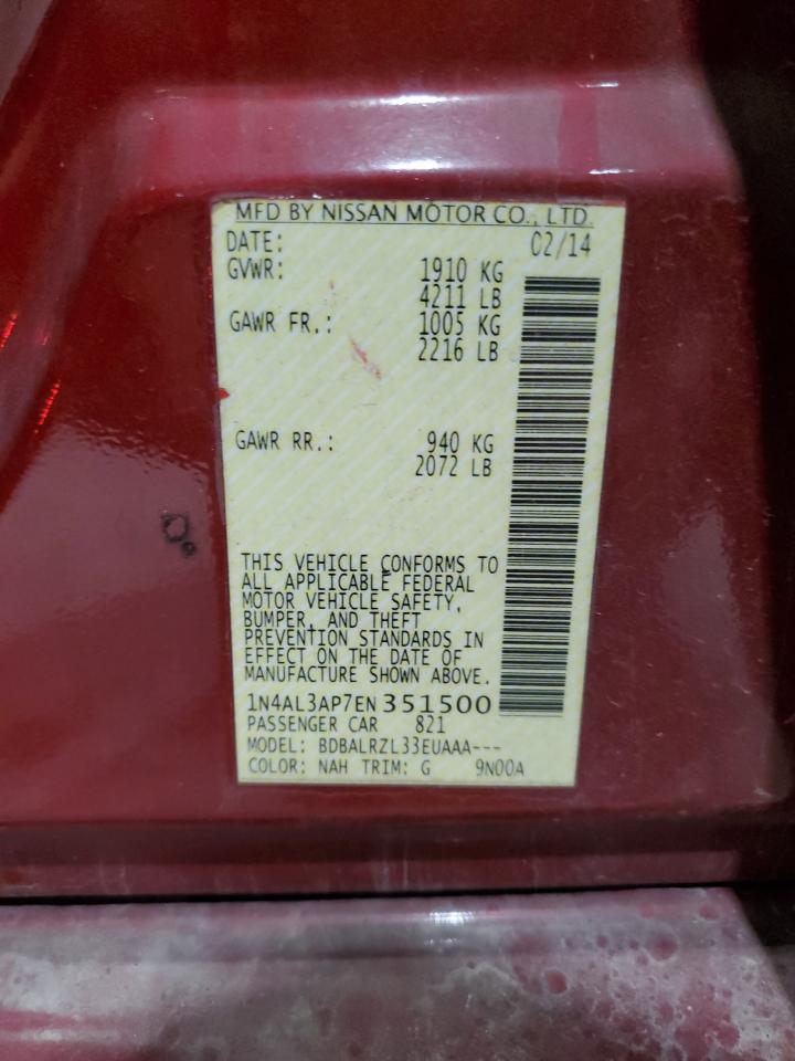 2014 NISSAN ALTIMA 2.5 photo 13