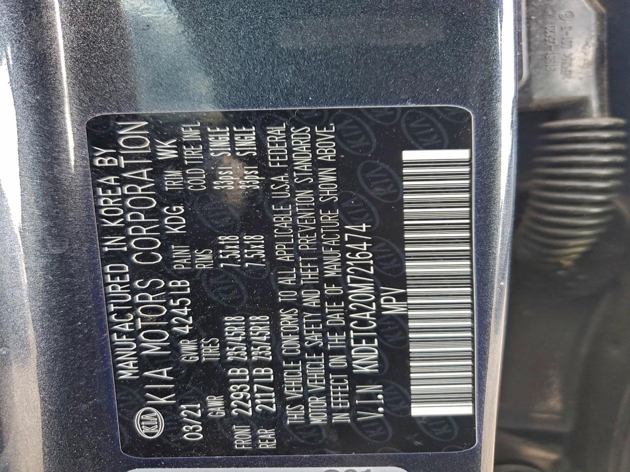 2021 KIA SELTOS SX photo 13