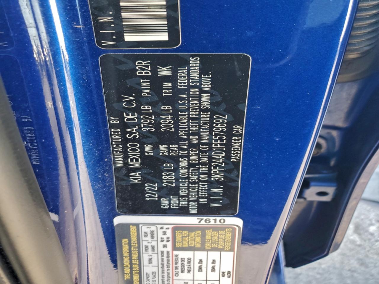 2023 KIA FORTE LX photo 12