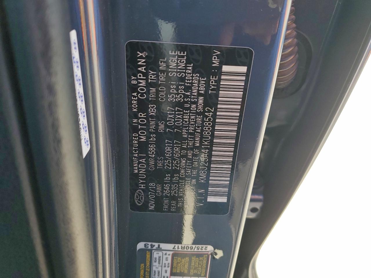 2019 HYUNDAI TUCSON SE photo 13