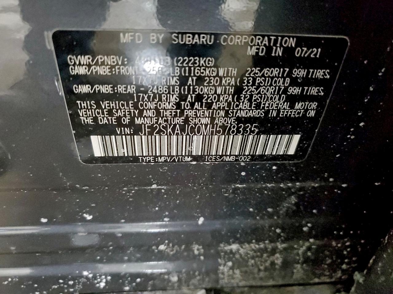 2021 SUBARU FORESTER PREMIUM photo 13