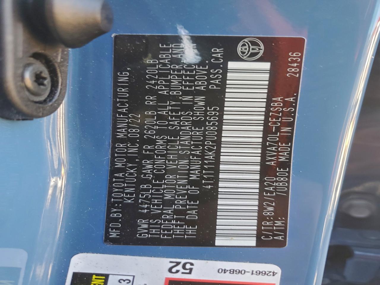 2023 TOYOTA CAMRY SE NIGHT SHADE photo 12