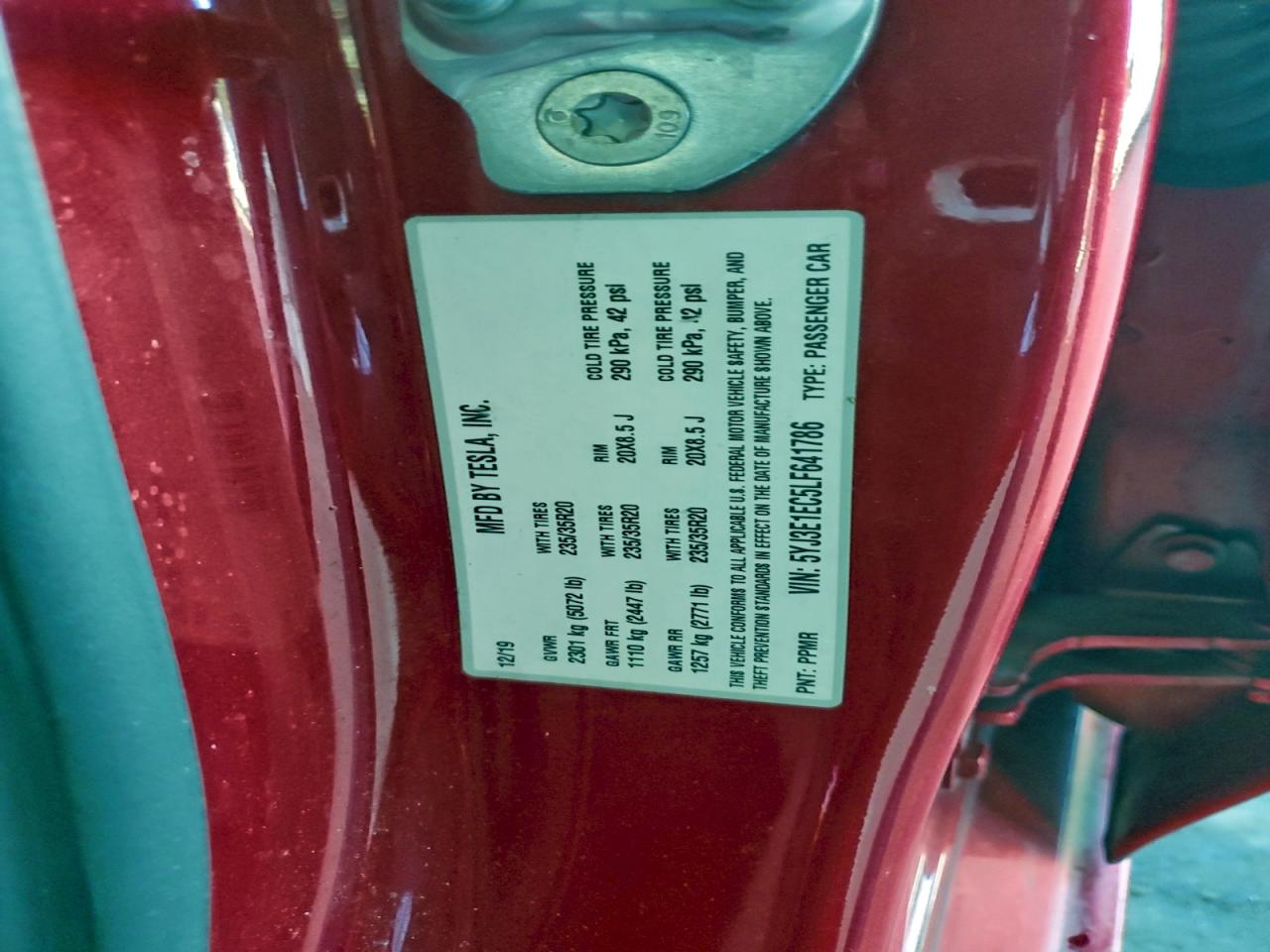2020 TESLA MODEL 3 photo 13