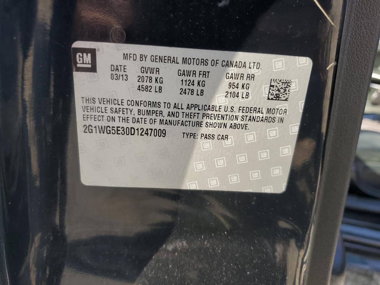 2013 CHEVROLET IMPALA LT photo 12