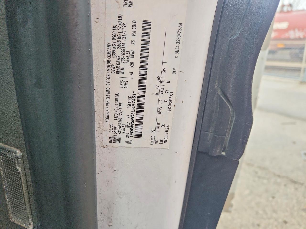 2020 FORD TRANSIT T-350 photo 12