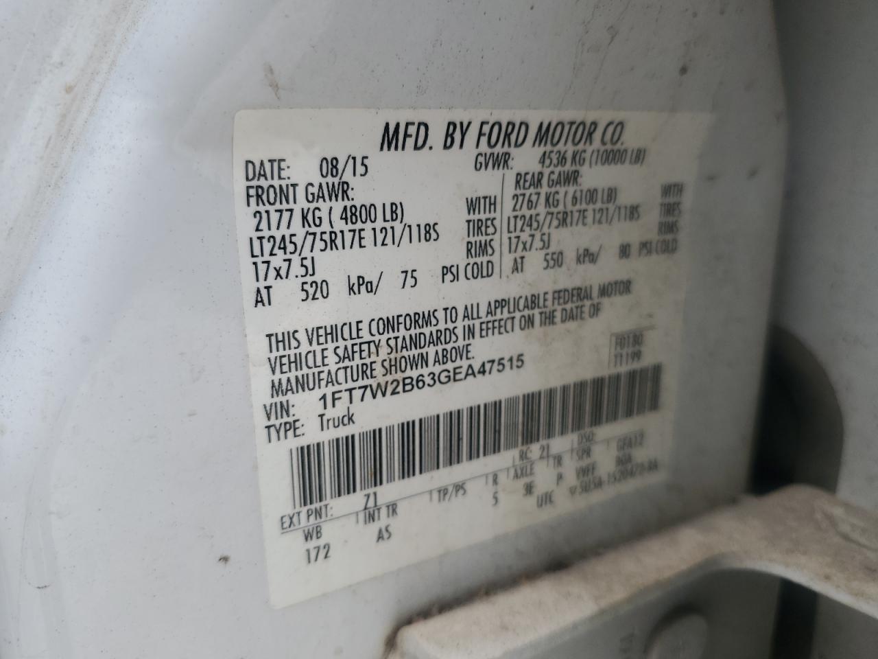 2016 FORD F250 SUPER DUTY photo 12