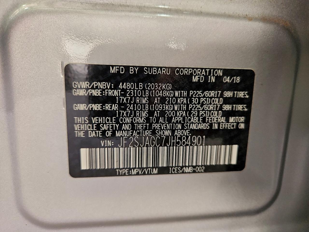 2018 SUBARU FORESTER 2.5I PREMIUM photo 13