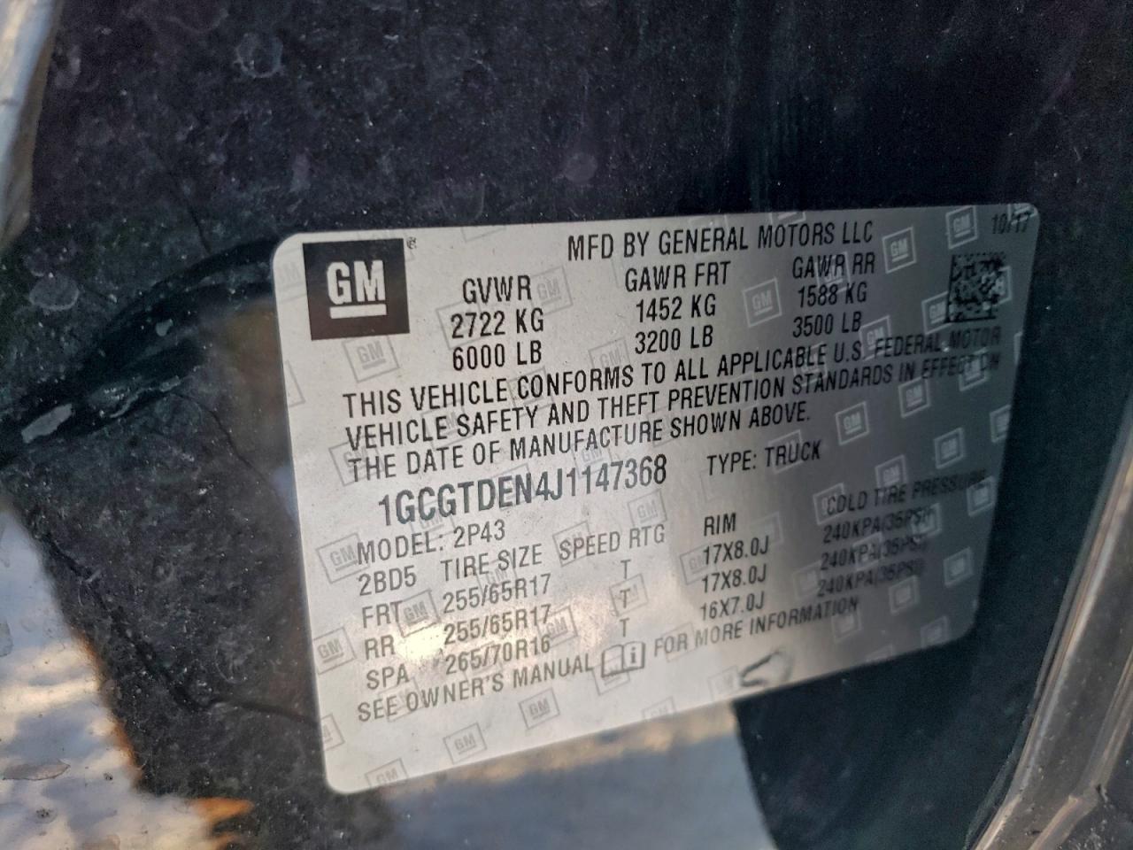 2018 CHEVROLET COLORADO Z71 photo 12