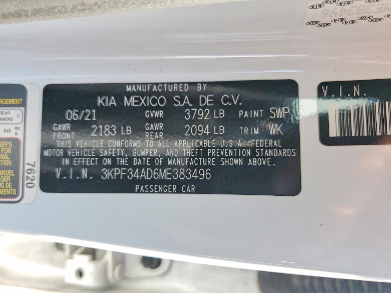 2021 KIA FORTE GT LINE photo 13