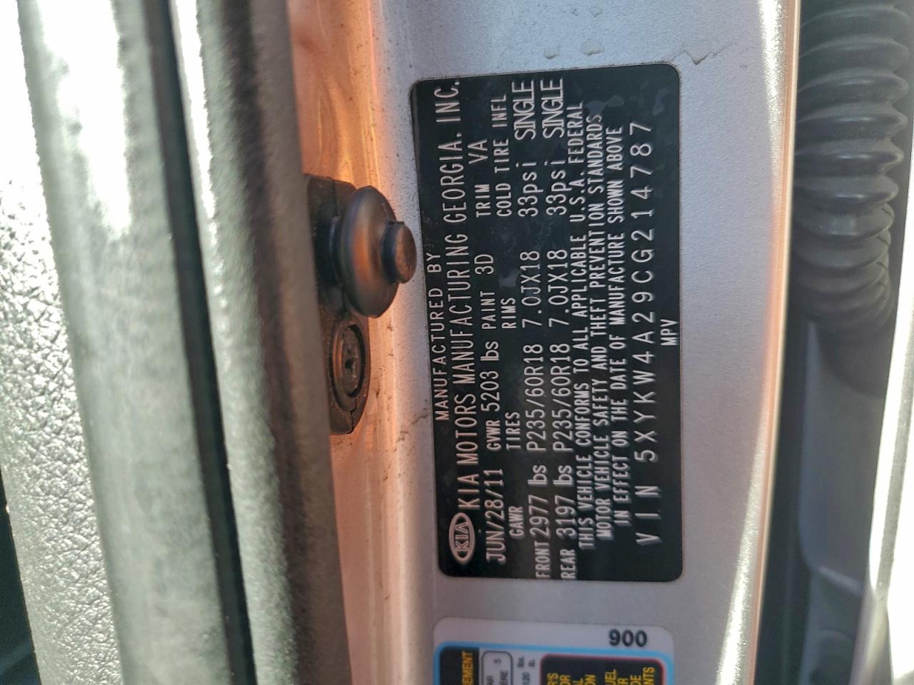 2012 KIA SORENTO SX photo 13