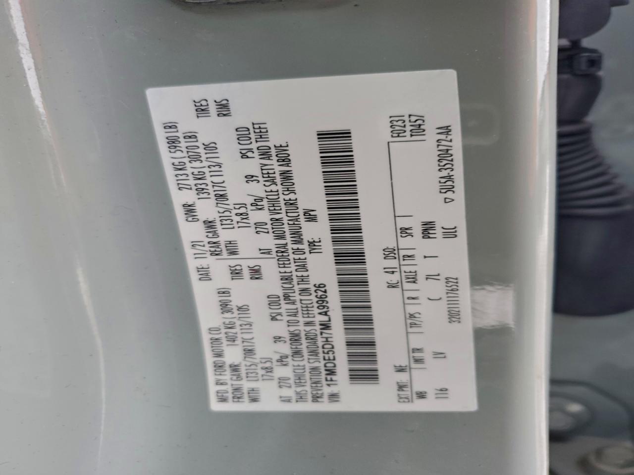 2021 FORD BRONCO BASE photo 12